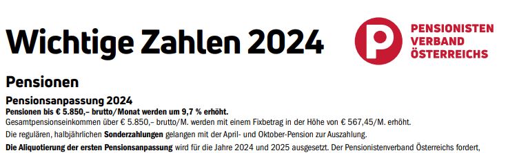 Pensionsanpassung 2024